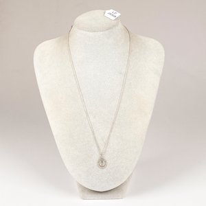 Cadena de Plata con Medalla de la Virgen Milagrosa, 46 cm - imagen 2