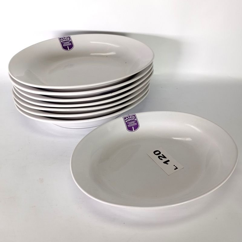 Bandejas de porcelana Olmos con logo de La Casa Violeta - imagen 4