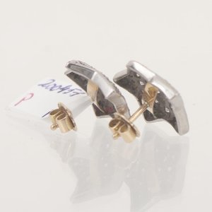 Par de Caravanas de Oro 18k con Brillantes Estrella 2.5Ct - imagen 2