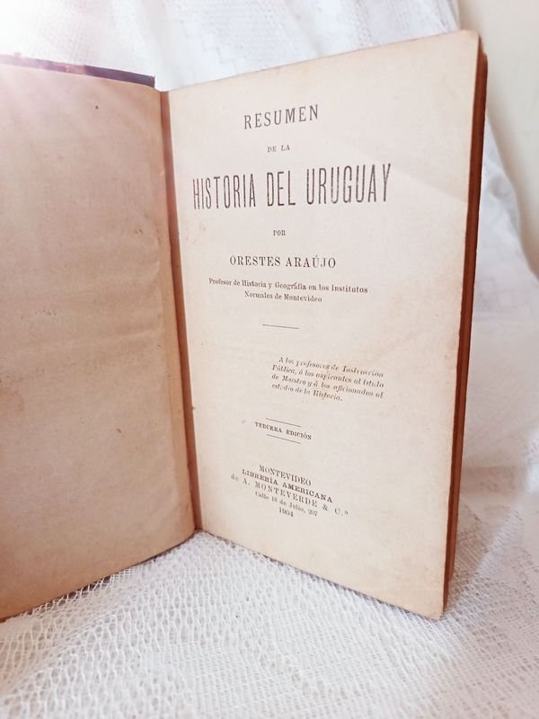 Libro Antiguo 'Resumen de la Historia del Uruguay' de Orestes Araújo - imagen 3