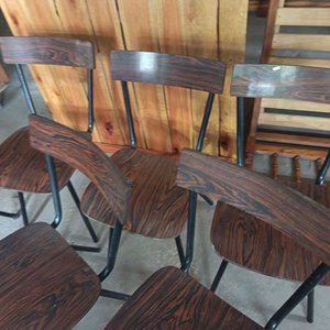 Juego de 6 Sillas de Madera Estilo Retro - imagen 3