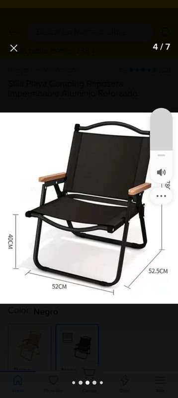 Silla Playa o Jardín Plegable: Accesorio para Hogar - imagen 2