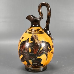Jarrón Griego Clásico con Escena Mitológica - 16cm - imagen 6