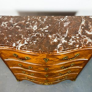 Cómoda Estilo Regencia en Caoba con Mármol y Bronce - imagen 2