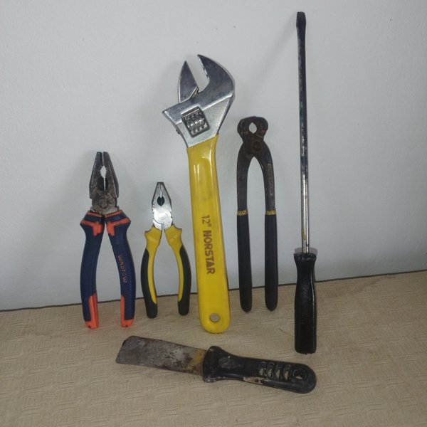 Colección de herramientas para el trabajo