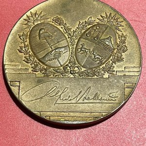 Medalla Conmemorativa Visita Gral. Alfredo Baldomir a Argentina - Agosto 1939 - imagen 2