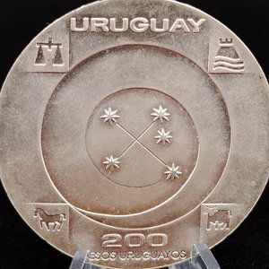 Moneda Uruguay Cambio de Milenio 1999 $200 Pesos Uruguayos - imagen 9