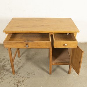 Escritorio de madera con dos cajones y puerta - imagen 2