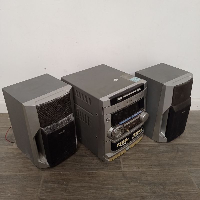 Equipo de música Philips con doble cassette y CD - imagen 5