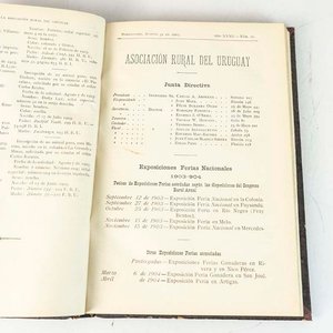 Revista Asociación Rural del Uruguay 1903 Encuadernada Holandesa - imagen 2