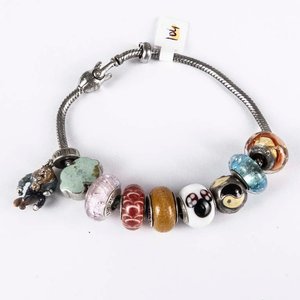Pulsera de Plata con Dijes Estilo Vivara - imagen 1