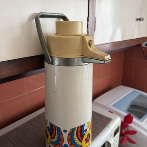 Termo de Vidrio Vintage con Diseño de Aves y Flores - Capacidad 2 Litros - imagen 2