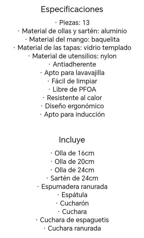 Bateria de cocina con 13 piezas, excelente condición - imagen 2