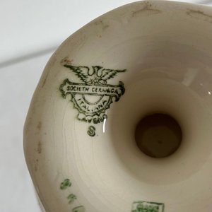 Frutera y Fuente Ovalada de Loza Italiana Sellada - imagen 4