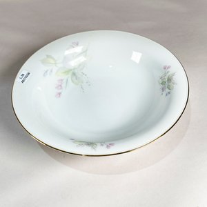 Dos Fuentes "Bavaria Tirchenreuth" Porcelana Decorado Floral Guarda Dorada - imagen 3