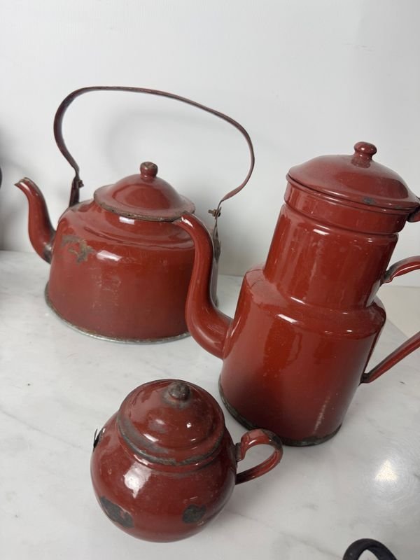 Lote de piezas en aluminio y esmaltadas para decoración - imagen 15