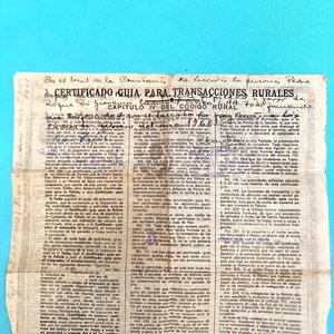 Certificado-Guía Antiguo para Transacciones Rurales - Fray Bentos 1955 - imagen 5
