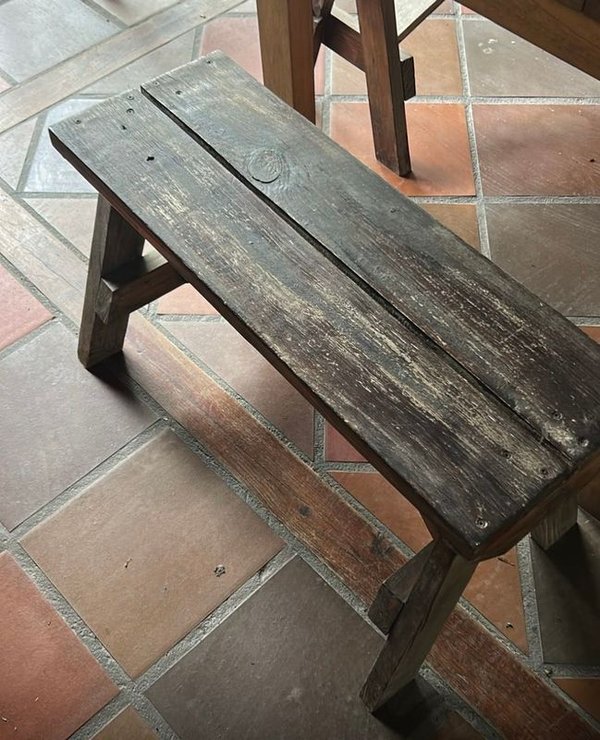 Bancos Rústicos de Madera para Mesa