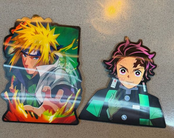 Stickers de Personajes de Anime: Minato y Tanjiro - imagen 1