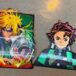 Stickers de Personajes de Anime: Minato y Tanjiro - imagen 1