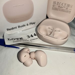 Auriculares Xiaomi Redmi Buds 6 Play Rosados Recargables Bluetooth - imagen 4