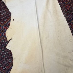 Pieza de Cuero Beige para Tapicería - imagen 3