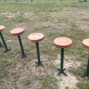Lote de 6 Taburetes de Madera y Hierro - imagen 5