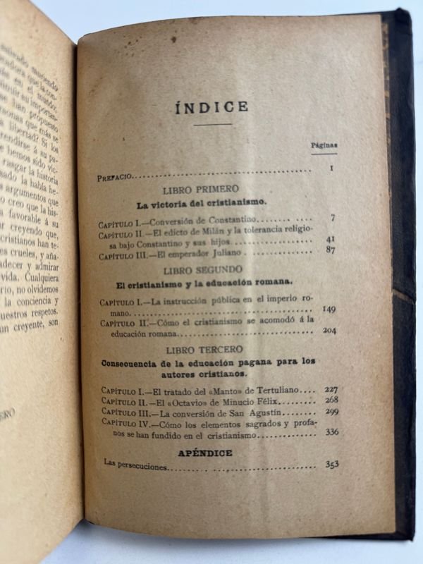 2 Tomos de El Fin del Paganismo por Gaston Boissier - Madrid 1908 - imagen 5