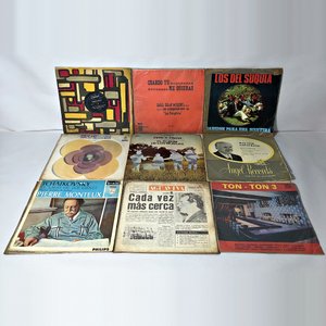 Lote de 65 Discos de Vinilo de Pasta con Fundas Variadas - imagen 4
