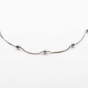 Cadena de Plata con Dijes Corazón - 40 cm - imagen 1