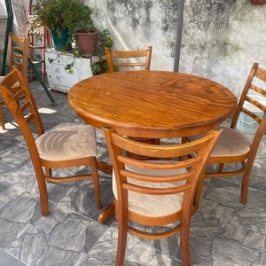 LOTE DESTACADO- Juego de comedor de madera - imagen 3
