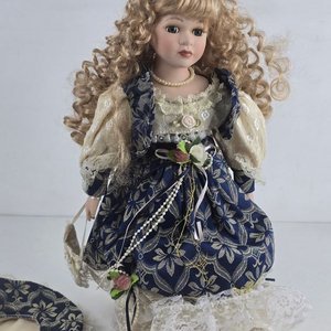 Muñeca de Porcelana Estilo Victoriano Coleccionable - imagen 7