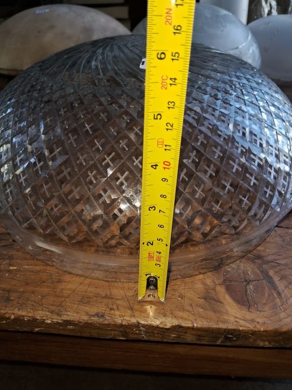 Plafón de vidrio labrado con patrón geométrico - imagen 4