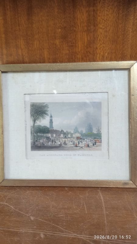 Hamburgo St. Pauli Millerntor original grabado en acero Payne 1850