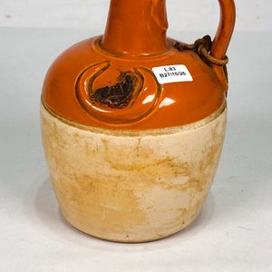 Porrón de Gres Naranja con Sello "Donald Fisher Ye Monks Whisky Edinburgh" - imagen 3