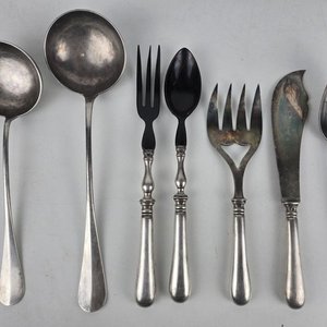 7 Cubiertos de Servicio Christofle de Plata - imagen 2