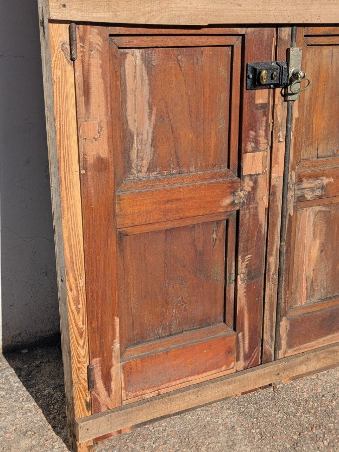 Puerta doble de cedro con marco de pinotea - imagen 7