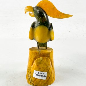 Figura de Papagayo en Piedra Tallada, 16 cm - imagen 1