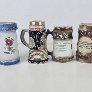 Jarras de Cerveza Antiguas de Cerámica Brasileña - imagen 6