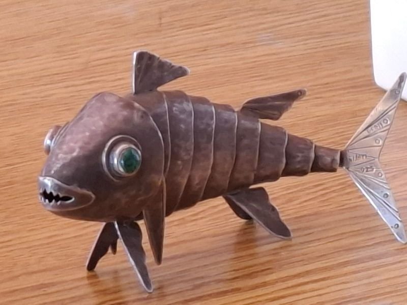 Arte pez de plata articulado de la Coleccion de gLaffi - imagen 10