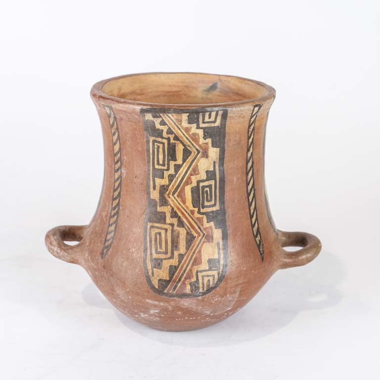 Lote siguiente: Ánfora de barro firmado (con detalles) - Medidas: 23cm 