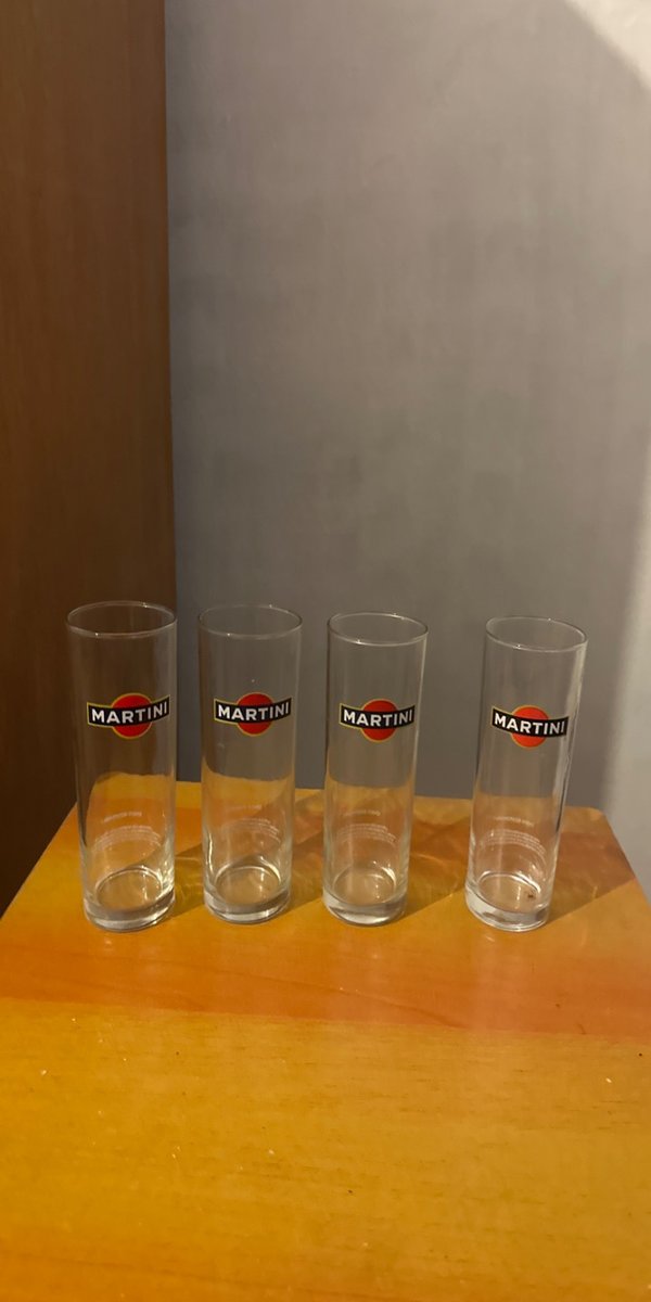 Set de 4 Vasos Martini de Vidrio