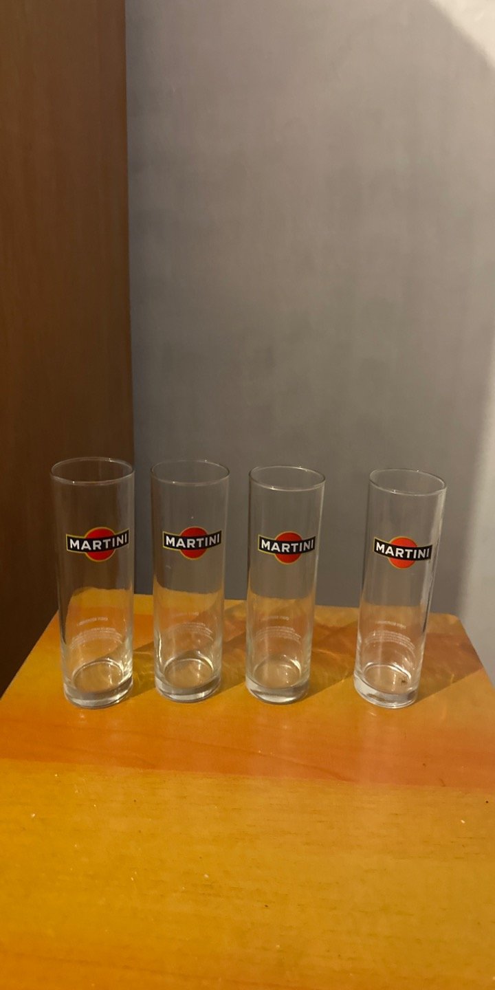 Set de 4 Vasos Martini de Vidrio
