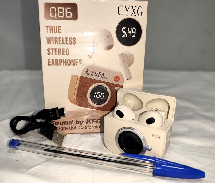 Auriculares Inalámbricos Recargables con Bluetooth, Pantalla LED, Nuevos en Caja