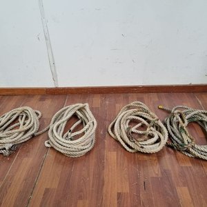 Lote siguiente: Set de 4 Tramos de Cuerda de Fibra Natural para Usos Varios