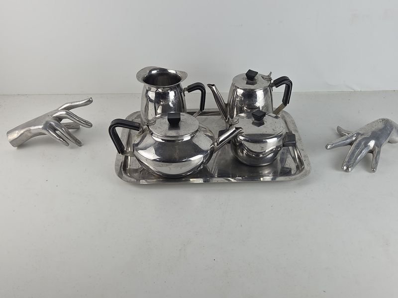Servicio completo para té y café en acero inoxidable del bueno! - imagen 2