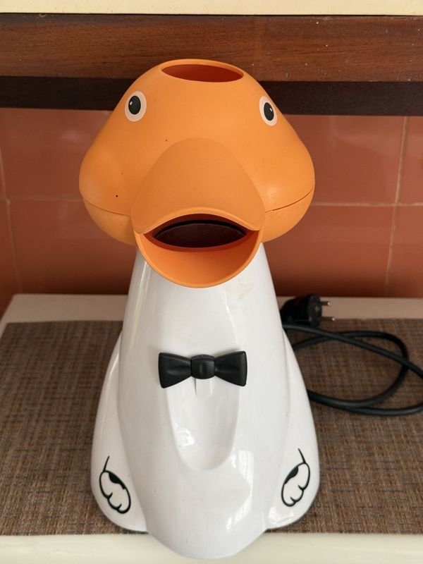 Máquina de Pochoclos con Forma de Pato Divertido