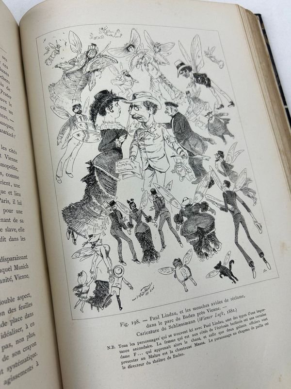 Libro de caricaturas en Alemania 1885 ilustrado edición original - imagen 9