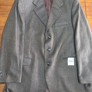 Saco de Vestir Talle 52 Marrón Tweed - imagen 3