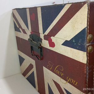 Set de 2 Baúles Organizadores Decorativos Estilo Reino Unido - imagen 7